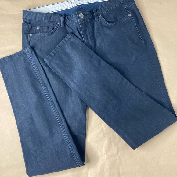 Lands' End Canvas 1963 super slim fit size 9 jeans in dark blue like new! - Picture 14 of 16